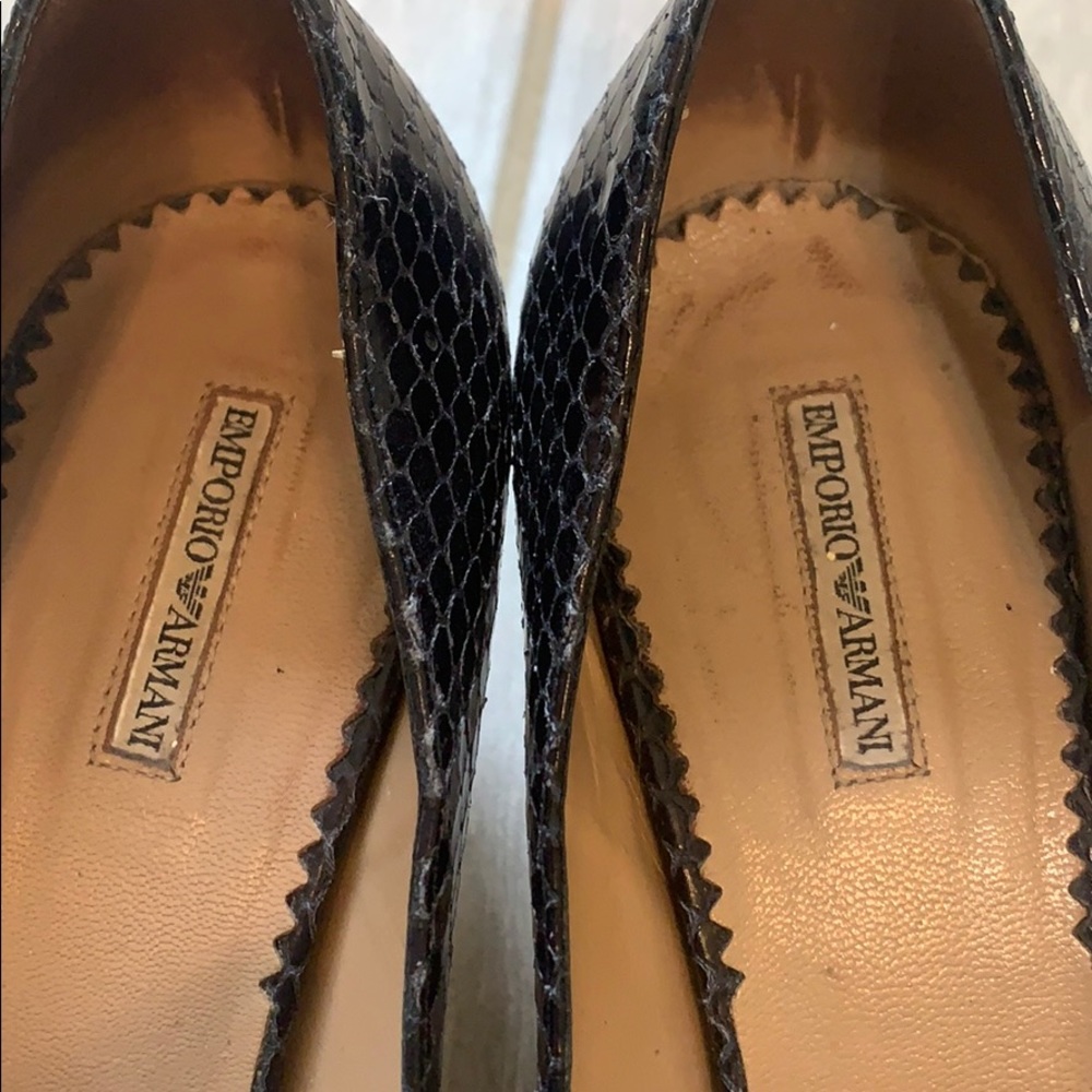 Emporio Armani navy blue mid heels - Picture 3 of 5